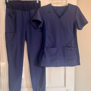 Cherokee Women's Navy Scrub Set